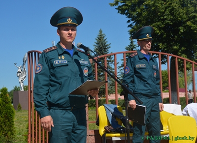 В Глуске прошли районные соревнования санитарных дружин и звеньев (фоторепортаж)