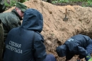 В Глусском районе извлекли останки двух мирных жителей деревни Стяг, погибших от рук фашистов