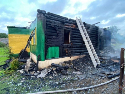 Пожар в&nbsp;Чаусском районе: соседи пришли на&nbsp;помощь