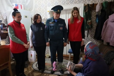 Поздравления с&nbsp;Днем пожилых людей принимали узники фашистских концлагерей Анастасия Мироновна Фомова и&nbsp;Нина Дмитриевна Филончик