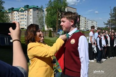 Торжественный прием в ряды БРПО и БРСМ прошел в Глуске