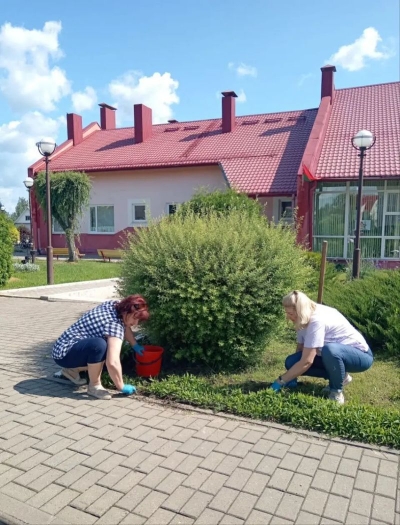 Благоустройство на Глусчине не прекращается