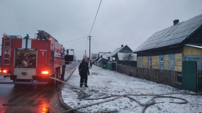 На пожаре в Глуске пострадал мужчина