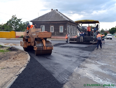 Завершился ремонт улицы Горького в Глуске