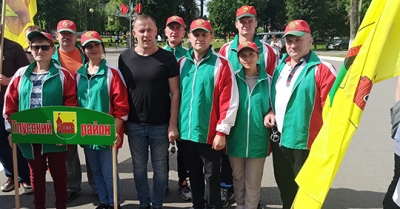 Депутаты Глусчины приняли участие в летней областной спартакиаде
