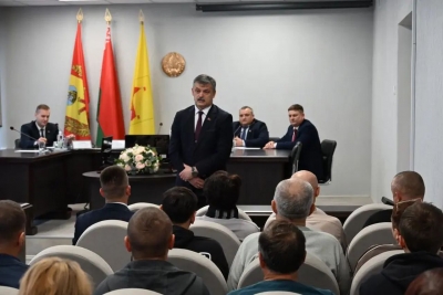Министр спорта и туризма Республики Беларусь Сергей Ковальчук с рабочим визитом посетил Глусский район